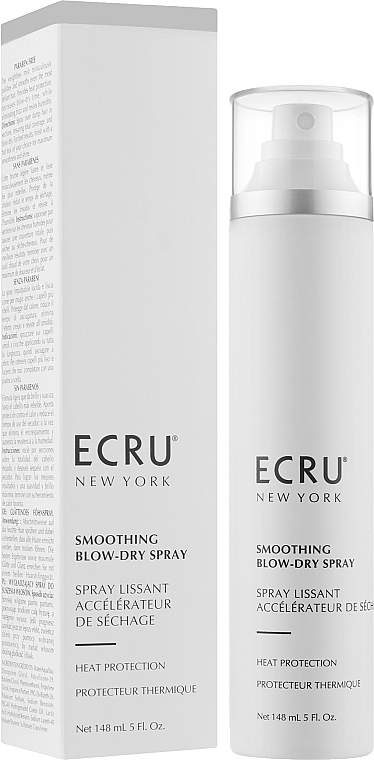 Спрей разглаживающий для укладки феном - ECRU New York Smoothing Blow-Dry Spray — фото N2