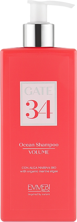 Шампунь для объема волос - Emmebi Italia Gate 34 Wash Ocean Shampoo Volume — фото N1
