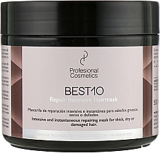 Маска для интенсивного восстановления поврежденных волос - Profesional Cosmetics Best 10 Intensive Repair Hairmask — фото N1