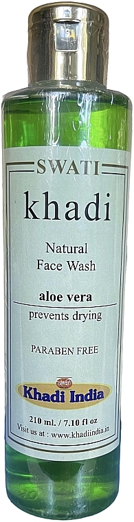 Натуральний гель для вмивання "Алое вера" - Khadi Swati Natural Face Wash Aloe Vera — фото N1