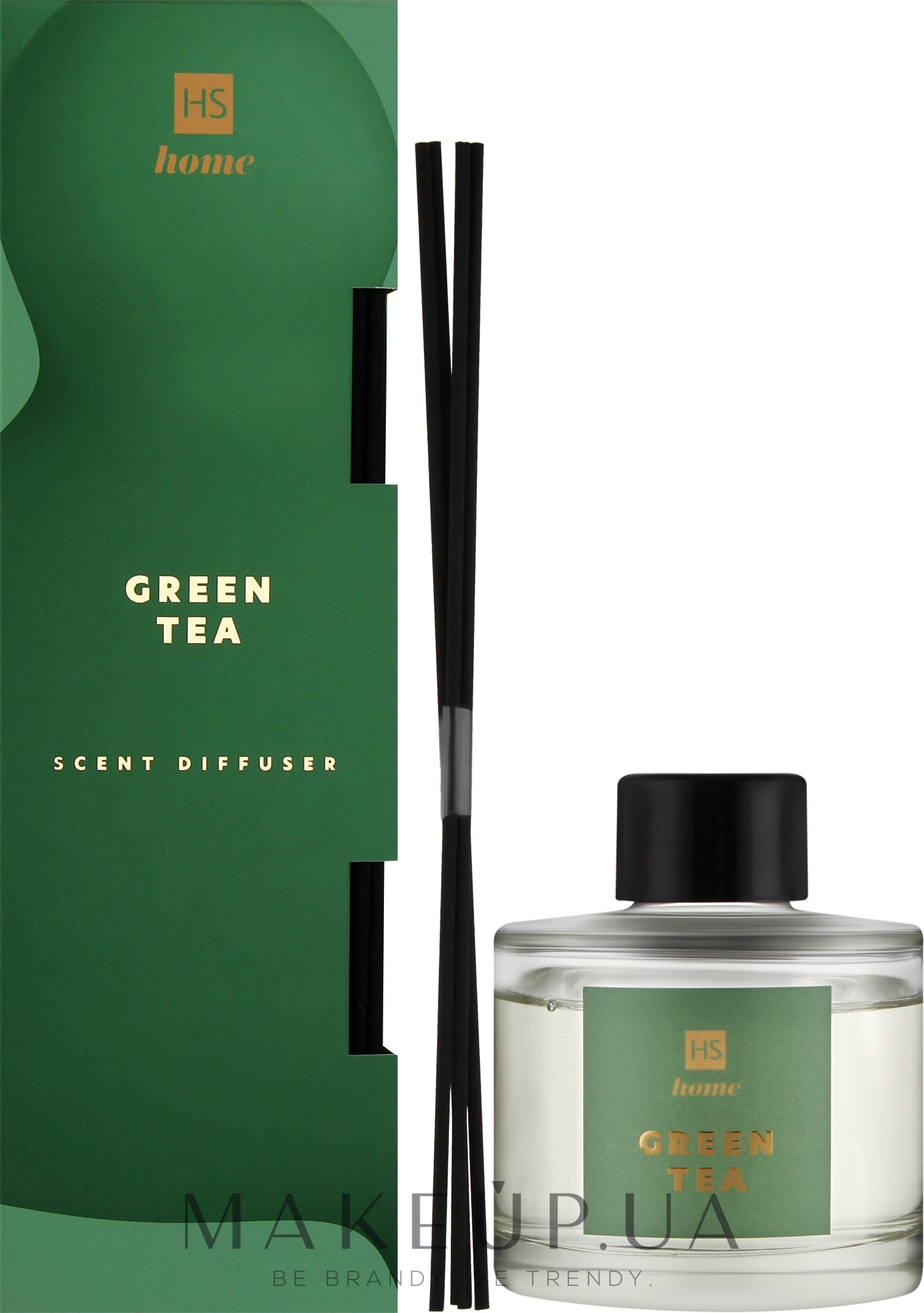 Ароматичний дифузор "Зелений чай" - HiSkin HS Home Green Tea Scent Diffuser — фото 90ml