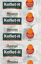 Пищевая добавка леденцы со вкусом апельсина - Himalaya Herbals Koflet-H Orange Flavour — фото N2