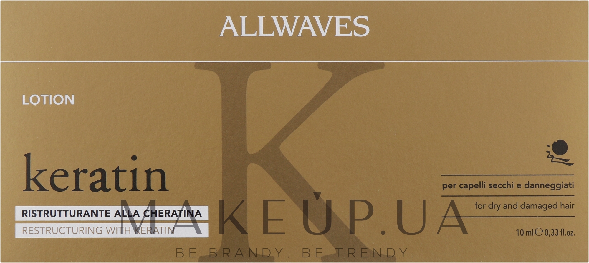 Лосьйон для волосся з кератином - Allwaves Reconstructuring Keratin Lotion — фото 12x10ml