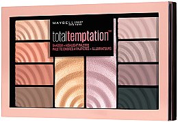 Палетка для макіяжу - Maybelline New York Total Temptation Eyeshadow + Highlight Palette — фото N2