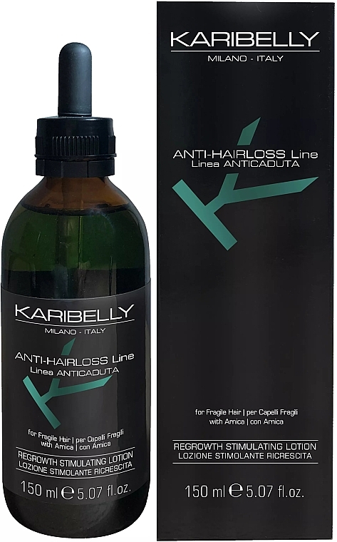 Лосьон для стимуляции роста волос - Karibelly Anti-Hairloss Regrowth Stimulating Lotion — фото N1