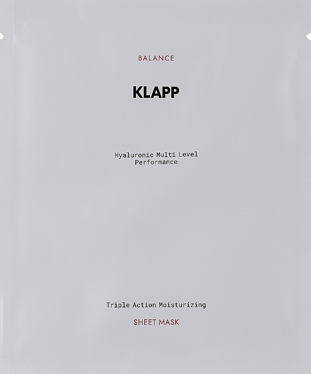 Маска для обличчя - Klapp Triple Action Moisturizing Sheet Mask — фото N2