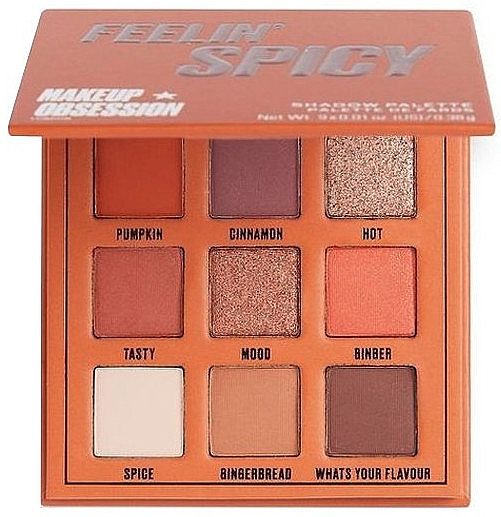 Палетка теней для век - Makeup Obsession Feelin' Spicy Eyeshadow Palette — фото N1