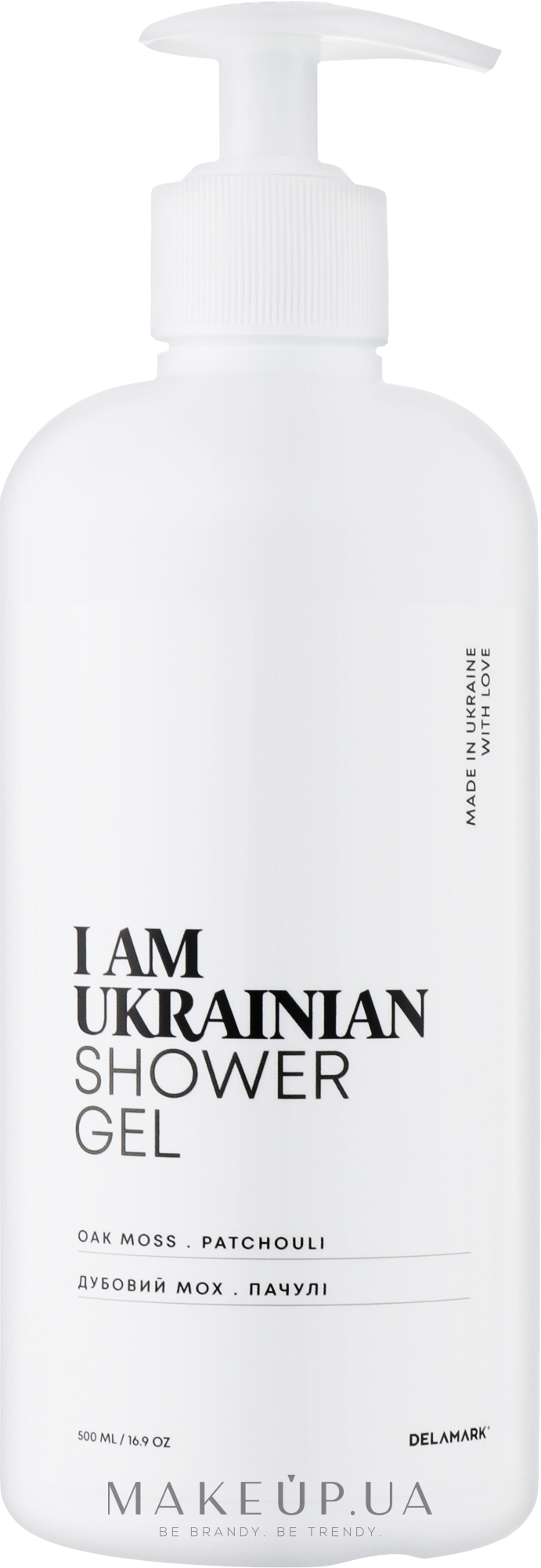 Гель для душа с ароматом дубового мха и пачули - I Am Ukrainian Shower Gel — фото 500ml