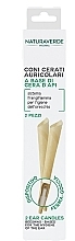 Восковые конусы для ушей - Naturaverde Pharma Ear Wax Cones Beeswax Based — фото N1