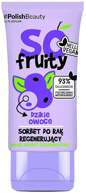 Сорбет для рук "Дикие ягоды" - Floslek So! Fruity Hand Sorbet Moisturizing Wild Fruits — фото N1