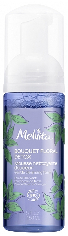 Нежная очищающая пенка для умывания - Melvita Floral Bouquet Detox Organic Gentle Cleansing Foam — фото N1
