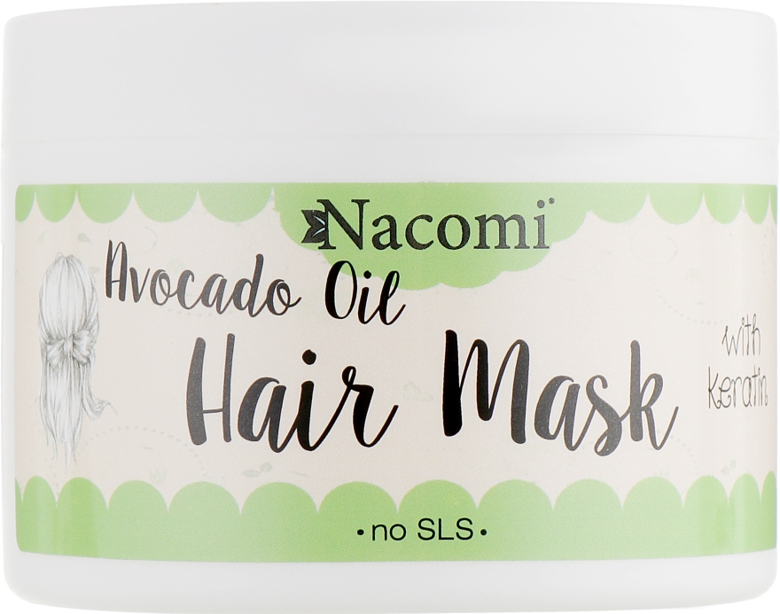Маска для волос - Nacomi Natural With Keratin & Avocado Oil Hair Mask — фото N3