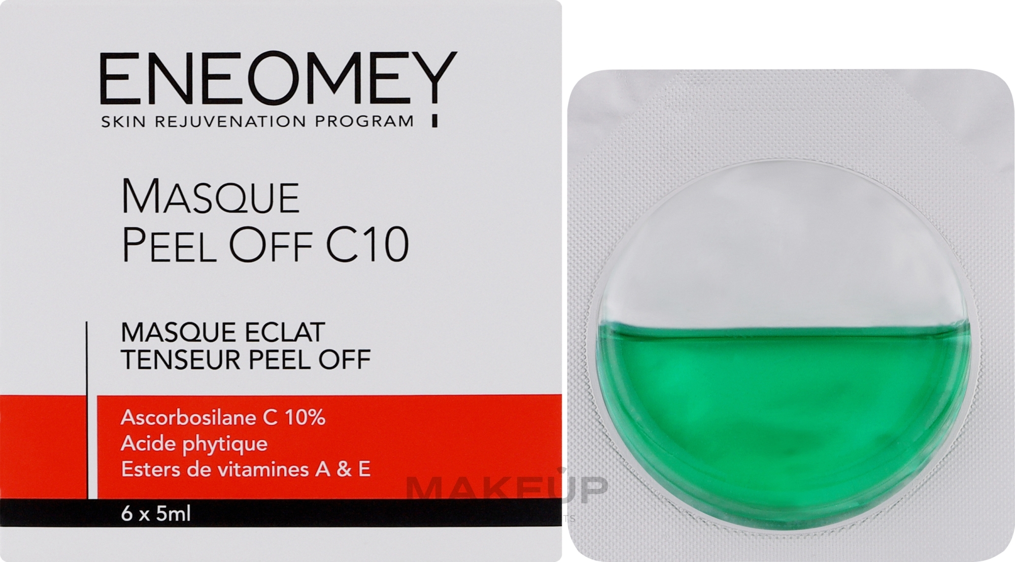 Тонизирующая маска для восстановления цвета лица - Eneomey Masque Peel Off C10 — фото 6x5ml