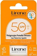 Защитный увлажняющий бальзам для губ - Lirene Care Protective Lipstick SPF 50 — фото N2