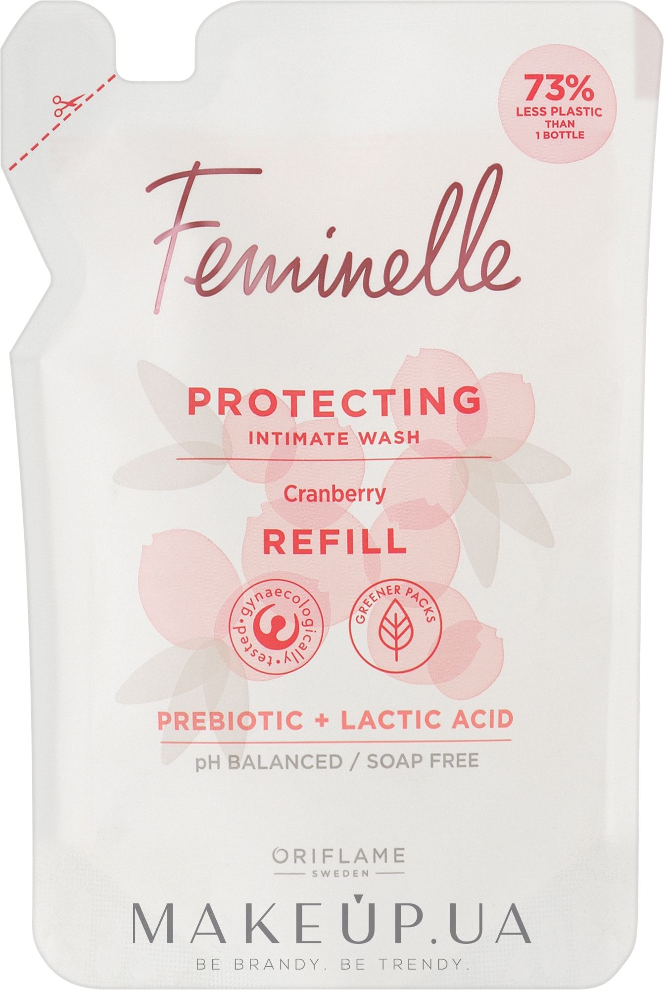 Захисний гель для інтимної гігієни "Журавлина" - Oriflame Feminelle Protecting Intimate Wash (змінний блок) — фото 300ml