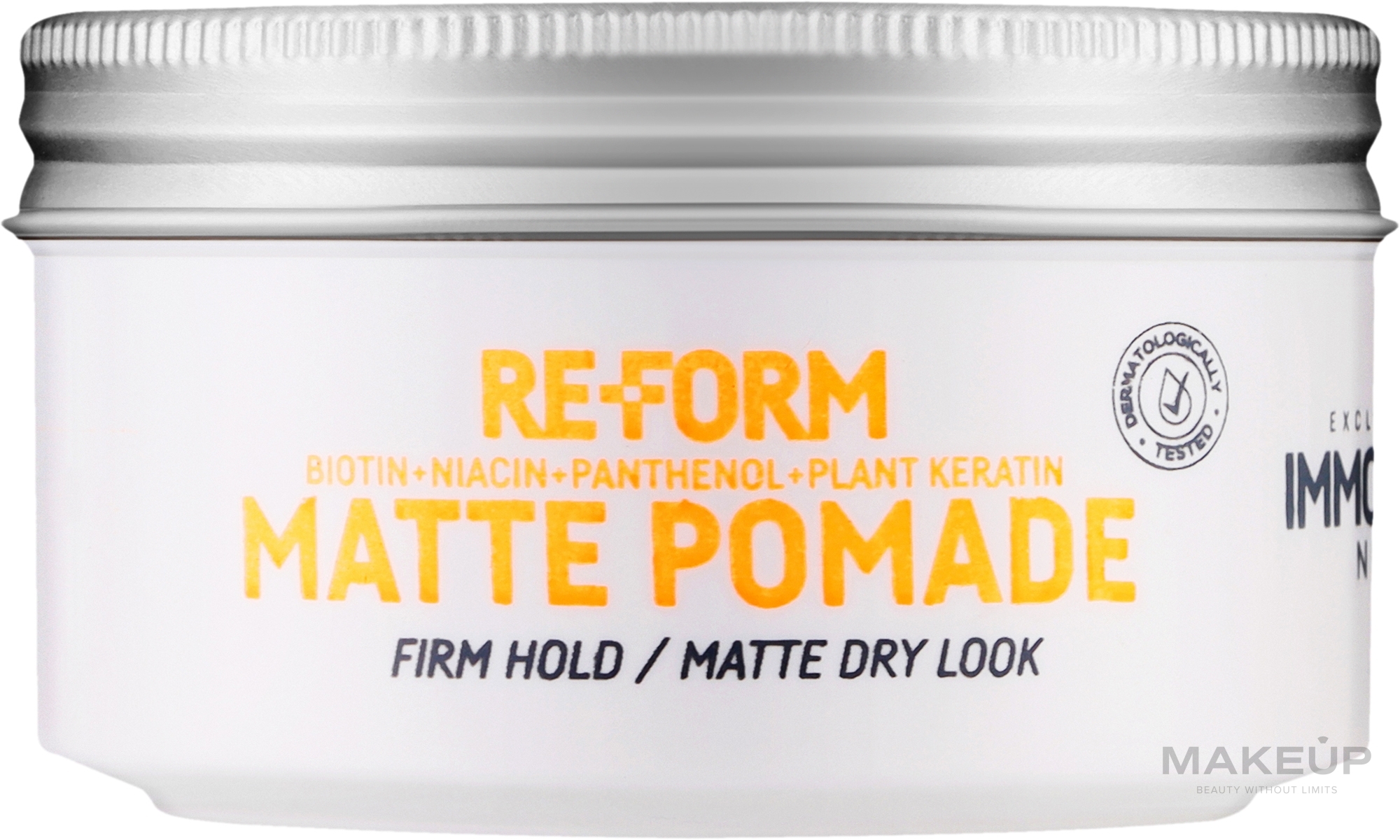Матова помада для волосся із зберіганням кольору - Immortal NYC I'm Vegan Re-Form Matte Pomade — фото 150ml