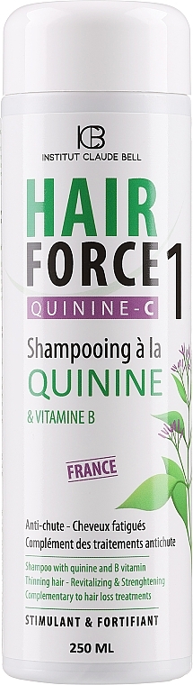 Шампунь проти випадіння волосся з хініном - Institut Claude Bell Hair Force One Quinine C Shampooing Anti-Chute — фото N1