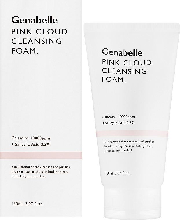 Очищувальна пінка для обличчя - Genabelle Pink Cloud Cleansing Foam  — фото N2