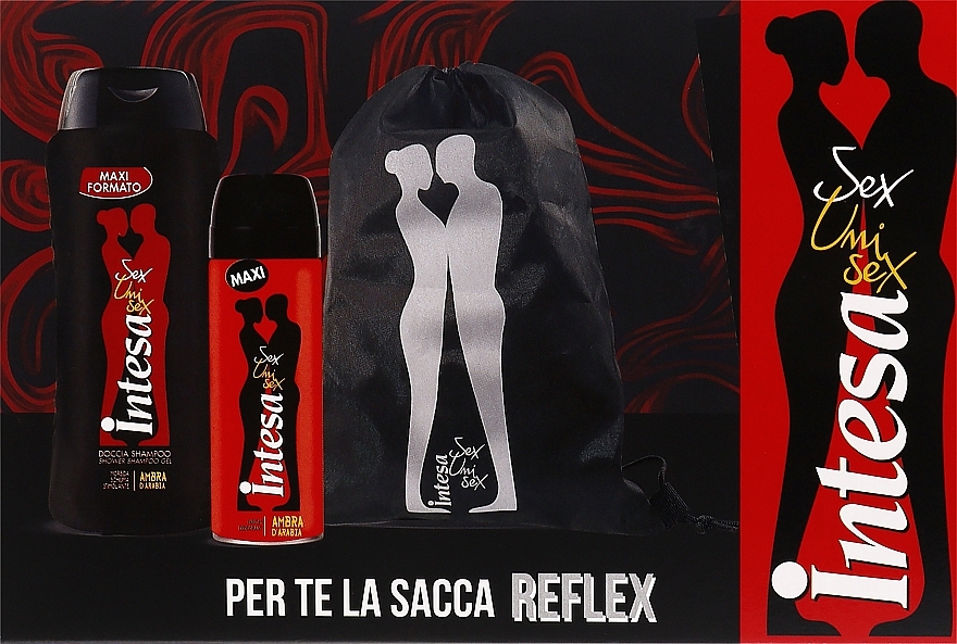 Набор - Intesa Sex Unisex Set (deo/150ml + sh/gel/300ml + bag/1pcs) — фото N1