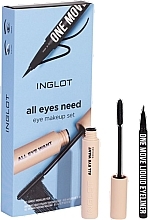 Духи, Парфюмерия, косметика Набор - Inglot All Eyes Need Eye Makeup Set (mascara/8,5ml + eyeliner/0,55ml)