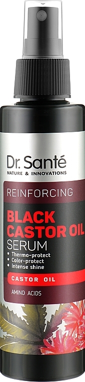 УЦЕНКА Сыворотка для волос - Dr. Sante Black Castor Oil Serum * — фото N1