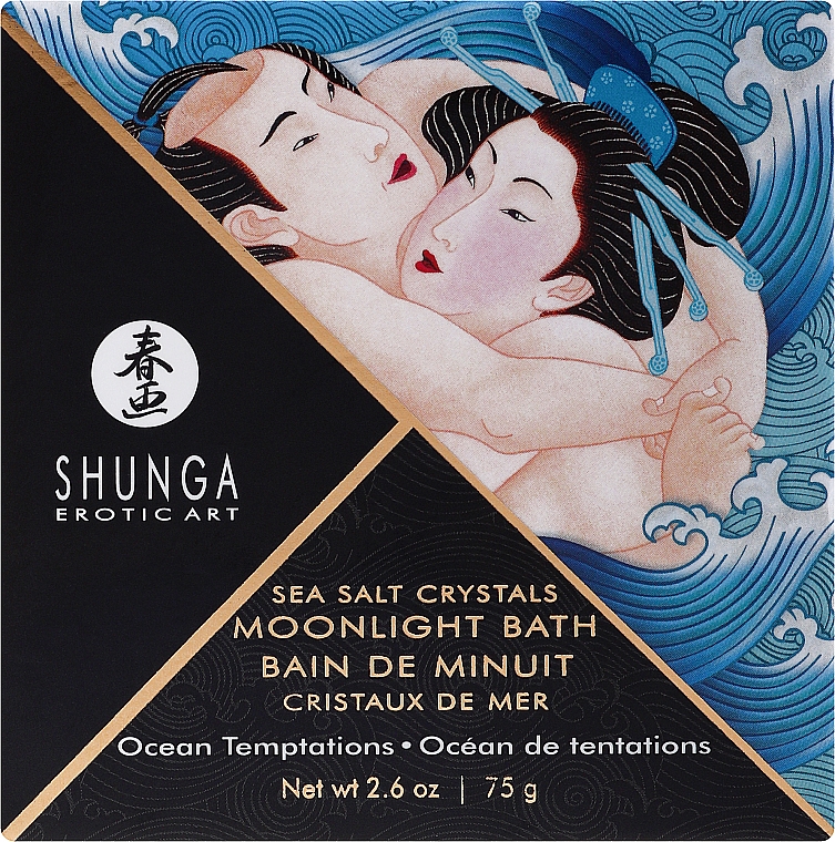 Пенящаяся соль для ванны с ароматом океанского бриза - Shunga Oriental Crystals Bath Salts Ocean Breeze — фото N1
