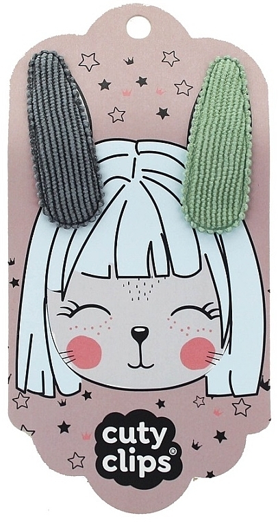 Заколки для волос, 2 шт. - Snails Cuty Clips-Bunny Ears No 8 — фото N1