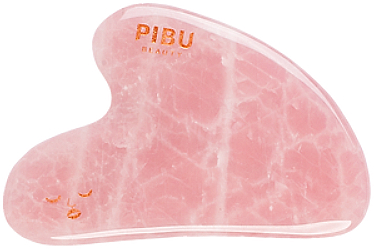 Гуаша для массажа лица из розового кварца - Pibu Beauty Rose Quartz Facial Gua Sha — фото N2