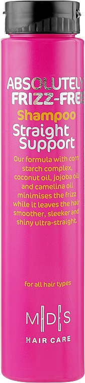 Шампунь для прямого і кучерявого волосся - Mades Cosmetics Frizz-Free Shampoo Silky Smooth — фото N1