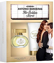 Парфумерія, косметика Antonio Banderas Her Golden Secret - Набір (edt 80ml + b/lot 75ml)