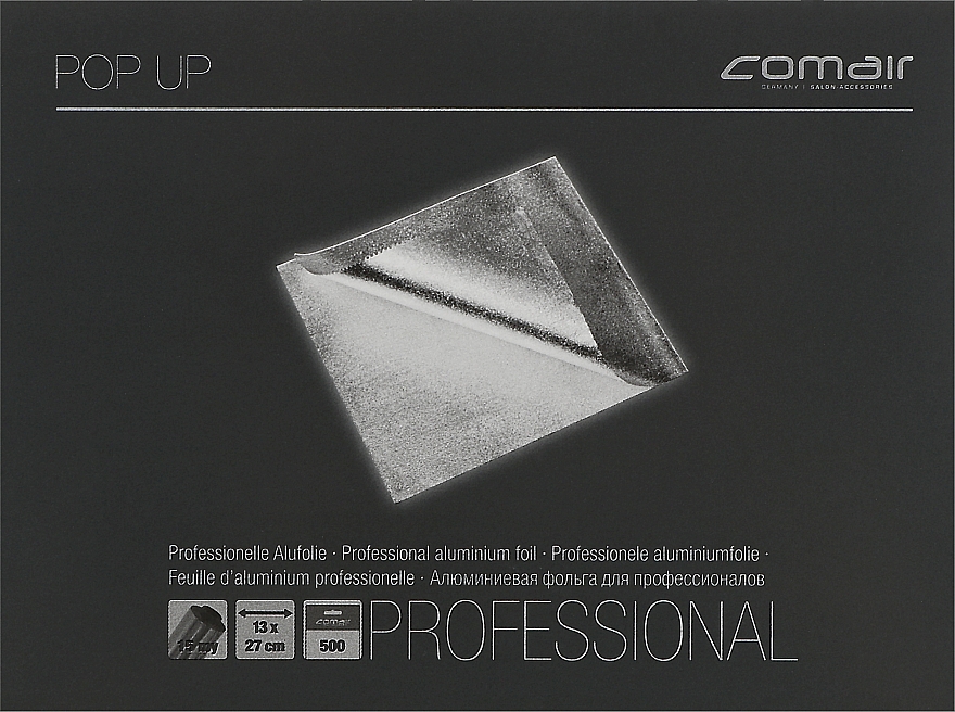 Алюминиевая фольга для мелирования "Pop up", 500л - Comair — фото N1