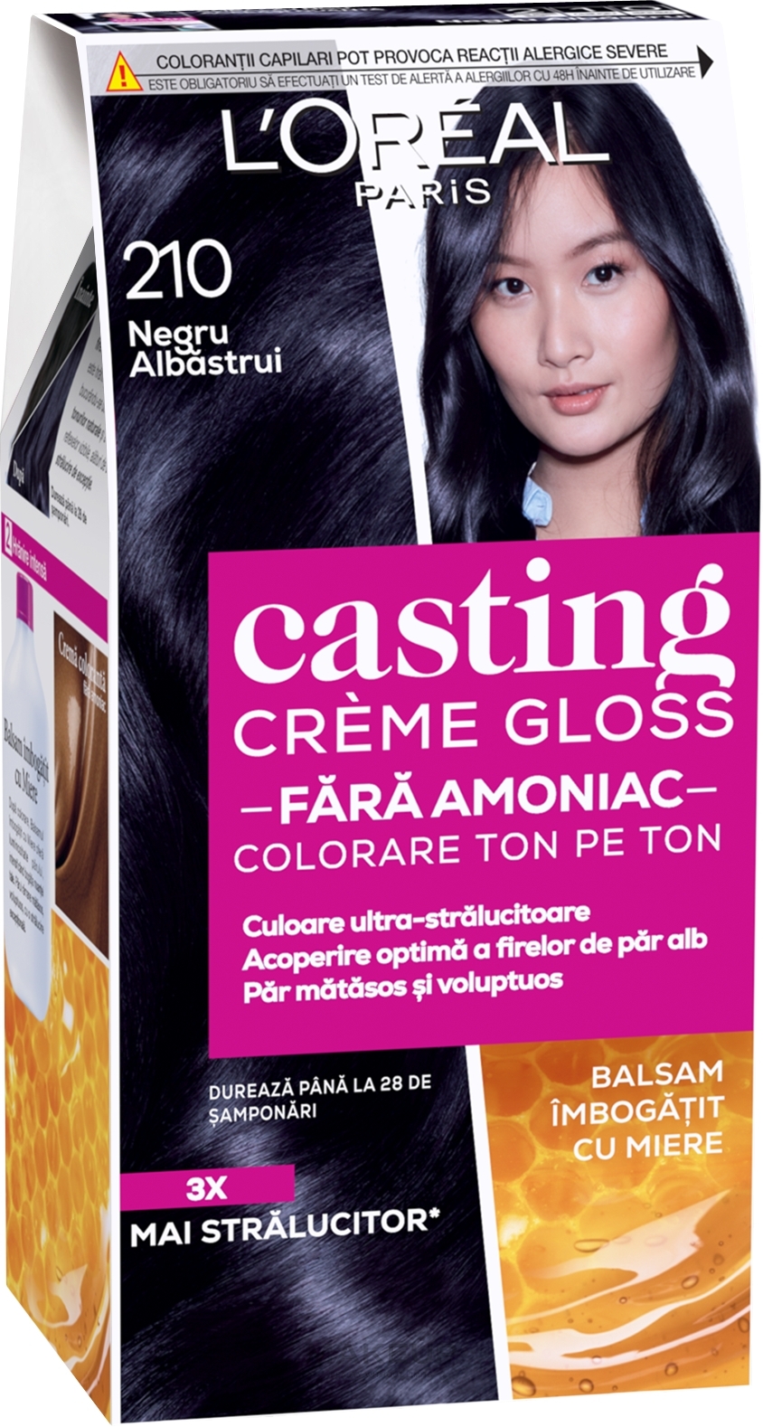 УЦІНКА Фарба для волосся - LOreal Paris Casting Creme Gloss * — фото 210 - Черный перламутровый