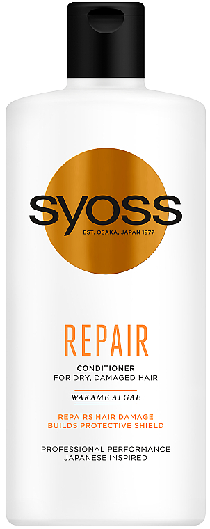 Бальзам с водорослями вакаме для сухих и поврежденных волос - Syoss Repair Conditioner