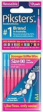 Межзубные ершики 00, розовые, 10 шт. - Piksters Interdental Brushes Pink Size 00 — фото N1