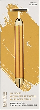 Парфумерія, косметика Масажер для обличчя з 24-каратного золота - Eclat Skin London 24k Gold Micro Pulse Facial Massager T-Bar
