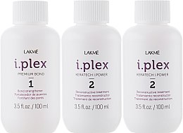 Пробный салонный набор для восстановления волос - Lakme I.Plex Salon Trial Kit (treatment/3x100ml) — фото N2