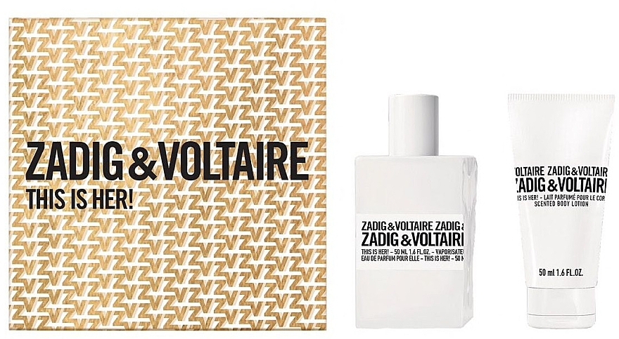 Zadig & Voltaire This Is Her - Набор (edp/50/ml + b/lot/50ml) — фото N1