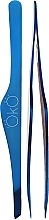 Пинцет скошенный - OkO Lash & Brow Blue Magic Premium — фото N1
