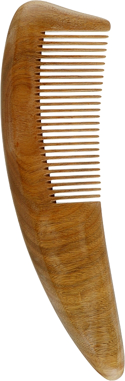 Гребінець CS381 для волосся, дерев'яний, сандал з ручкою - Cosmo Shop
