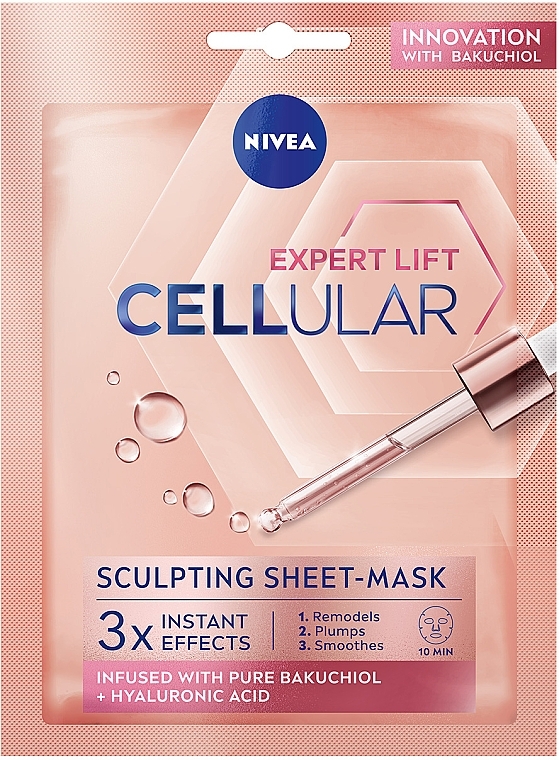 УЦЕНКА Тканевая контуринг-маска - NIVEA Cellular Expert Lift Sculpting Sheet-Mask * — фото N1