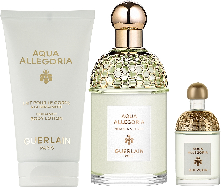 Guerlain Aqua Allegoria Nerolia Vetiver - Набор (edt/75ml + edt/7.5ml + b/lot/75ml) — фото N2