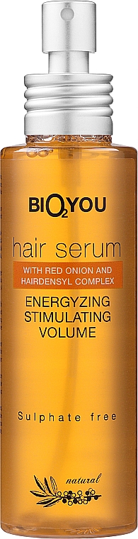 Сироватка для волосся з комплексом Hairdensyl і екстрактом червоної цибулі - Bio2You Natural Hair Serum — фото N1