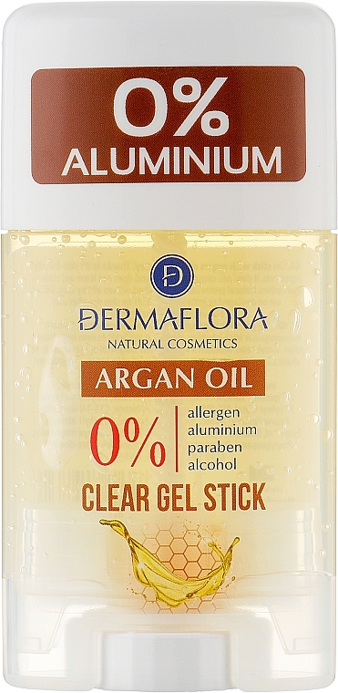 Гелевый дезодорант-стик с аргановым маслом - Dermaflora Clear Gel Stick Argan Oil