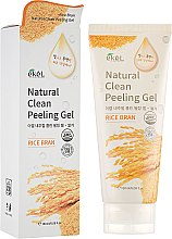 Пілінг-гель для обличчя "Рисові висівки" - Ekel Rice Bran Natural Clean Peeling Gel — фото N4