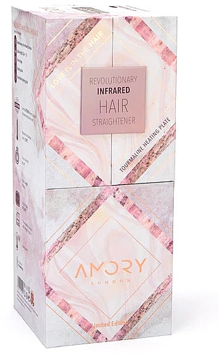 Выпрямитель для волос, розовый - Amory London Revolutionary Pink — фото N3
