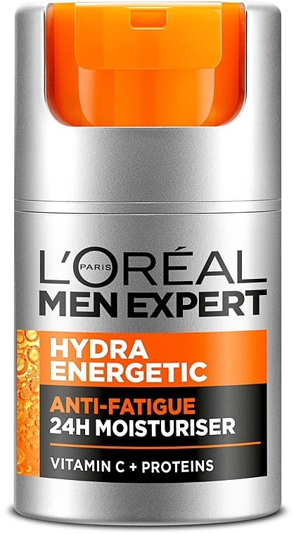 Увлажняющий крем по уходу за кожей лица против признаков усталости - L'Oreal Paris Men Expert Hydra Energetic Comfort Max 25 — фото N1