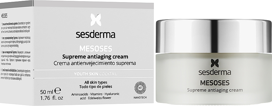 Антивозрастной крем для лица - SesDerma Mesoses Supreme Antiaging Cream — фото N2