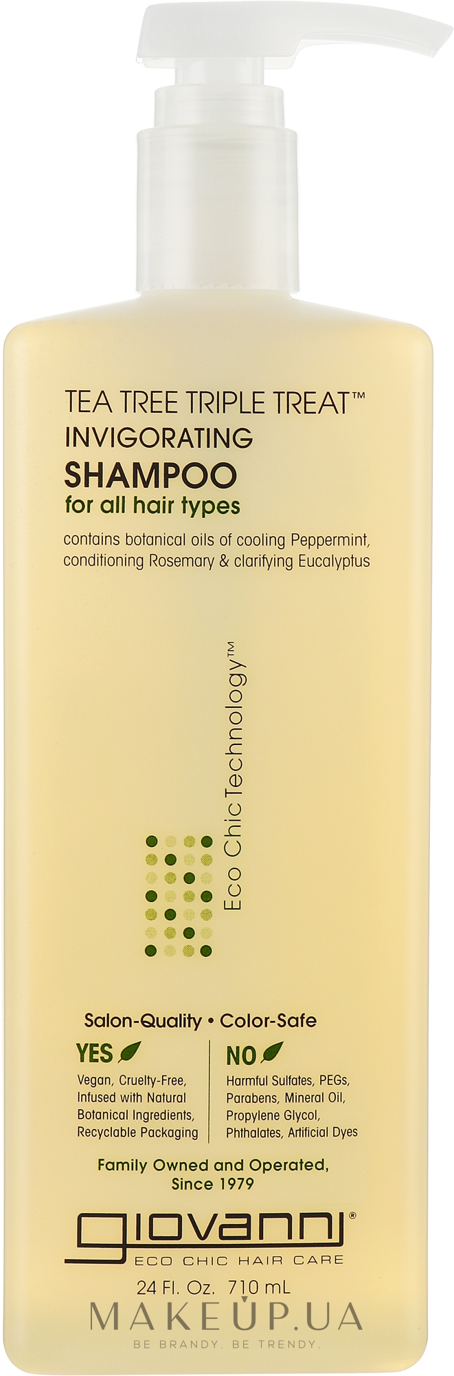 Тонизирующий шампунь - Giovanni Triple Treatment Tea Tree Shampoo — фото 710ml