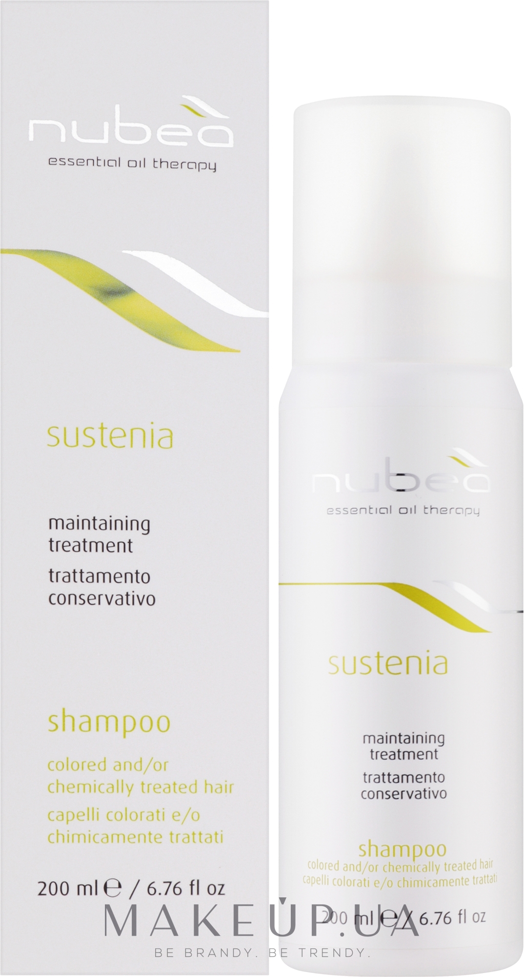 Шампунь для фарбованого та освітленого волосся - Nubea Sustenia Colored And/Or Chemically Treated Hair Shampoo — фото 200ml
