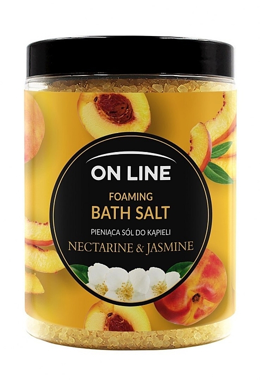 Сіль для ванн "Нектарин і жасмин" - On Line Nectarine & Jasmine Bath Sea Salt — фото N1